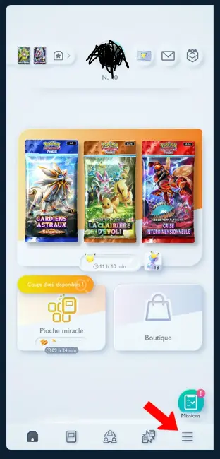 screen home mobile pokemon pocket