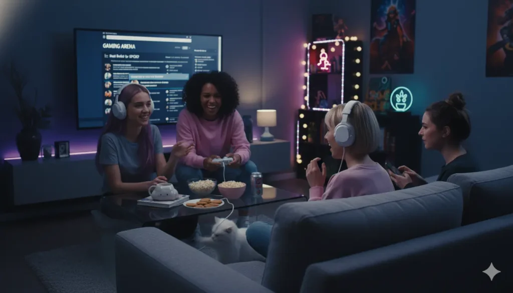 gameuse qui discutent entres elles