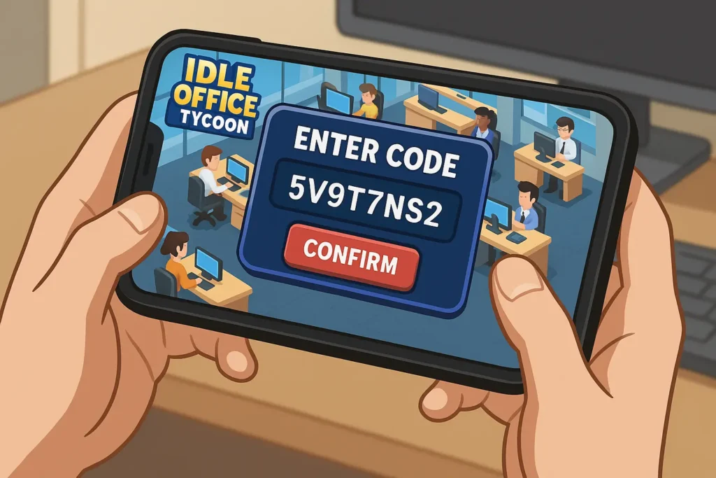 interface idle office tycoon illus