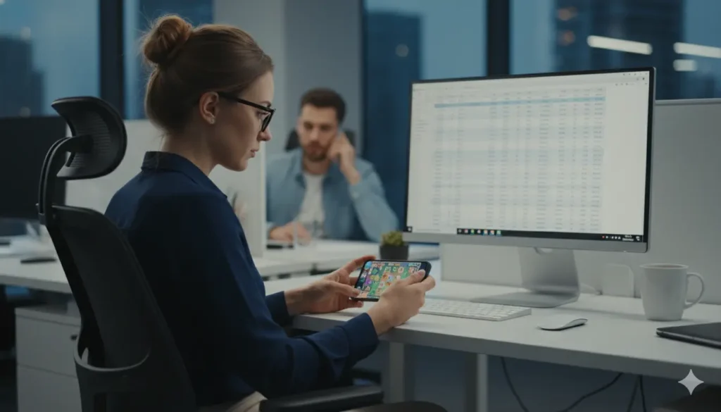jeux de bureau mise en avant femme