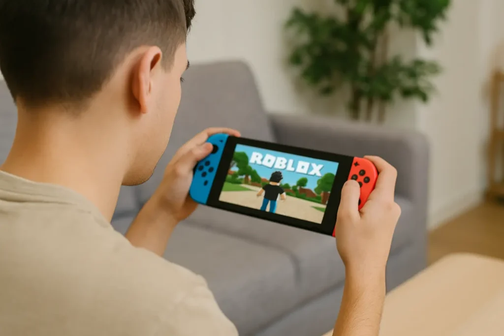 jouer sur switch roblox