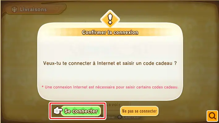 selectionner se connecter fantasy life