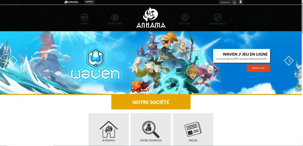 site officiel ankama