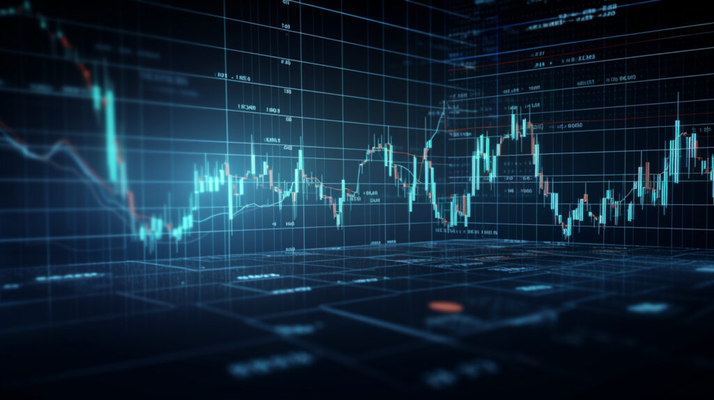 stock chart with numbers it