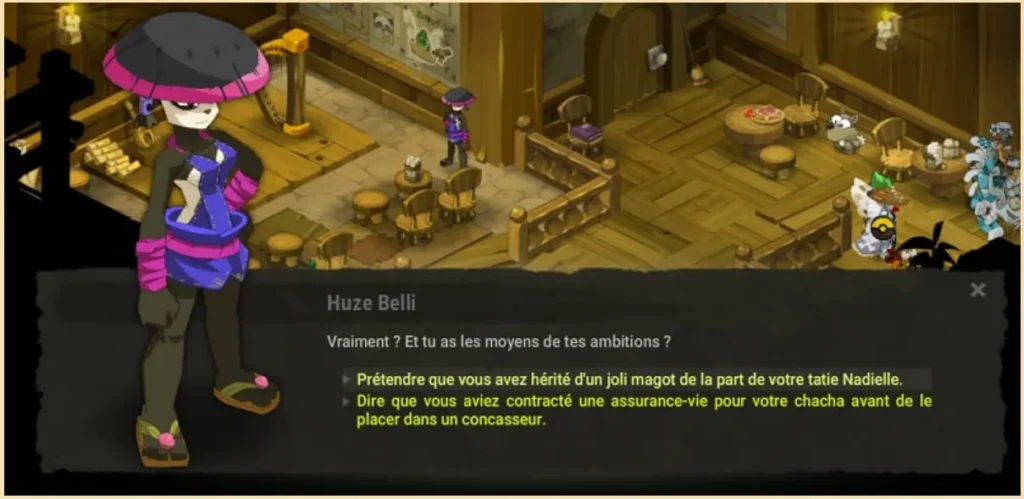 Huze belly on marche sur des oeufs dofus