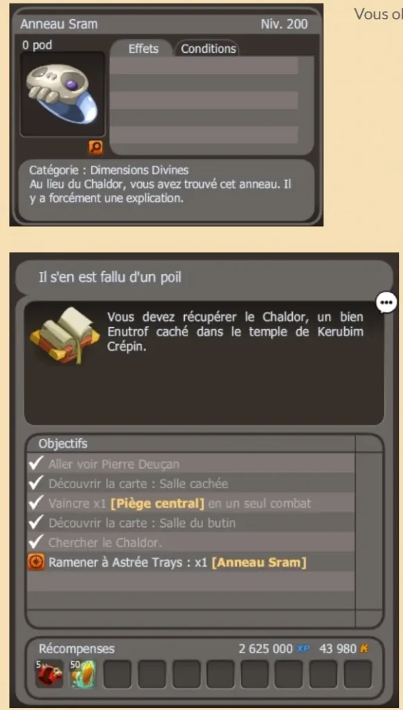 anneau sram portail dofus