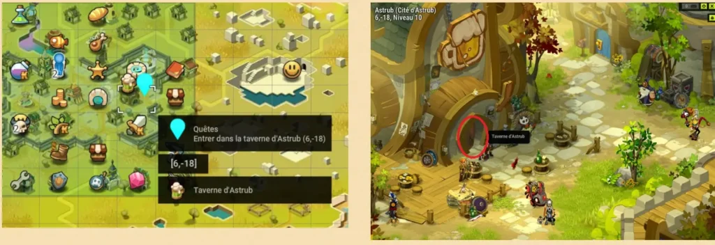 taverne on marche sur des oeufs dofus