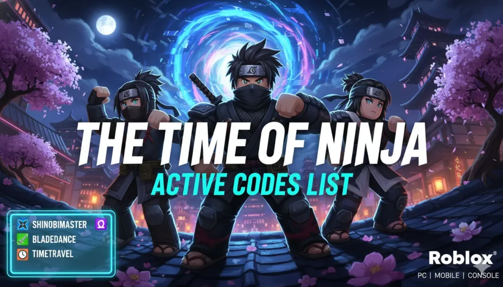 the time of ninja code mise en avant