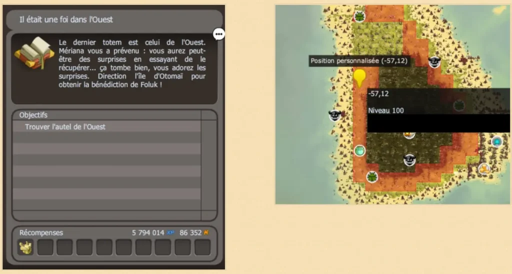 totem de l'ouest localisation