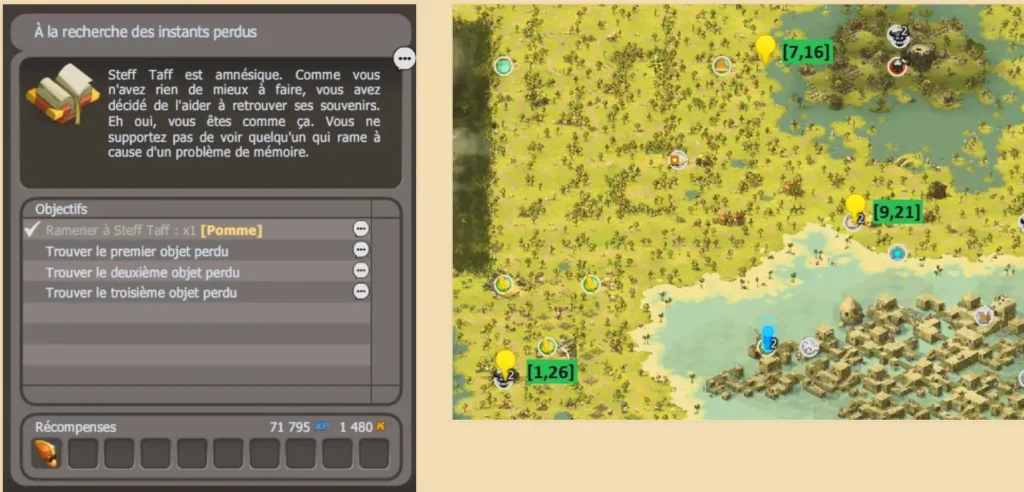 3 objets localisation