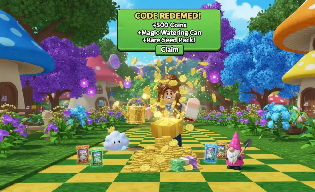 grow a garden code redeemed