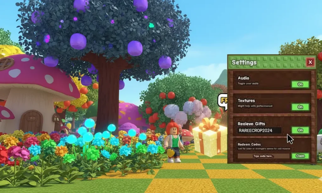 redeem code grow a garden