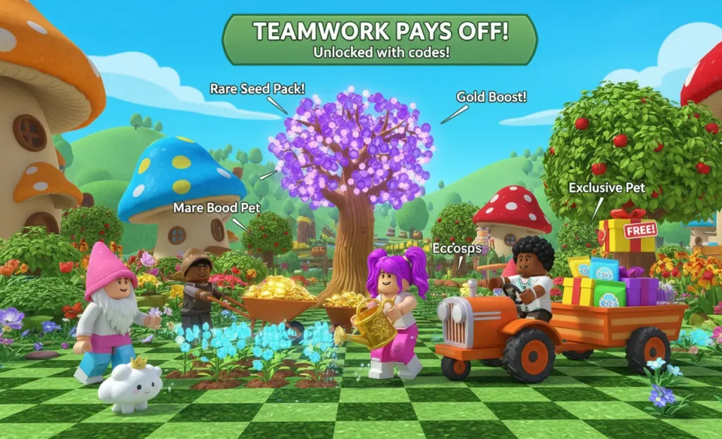teamwork grow a garden